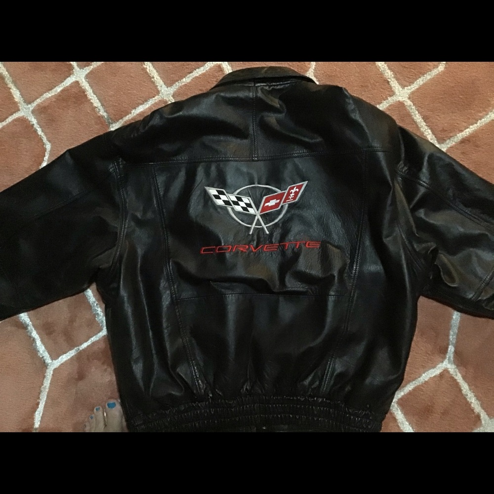 Leather C5 Corvette Jacket Size XXL